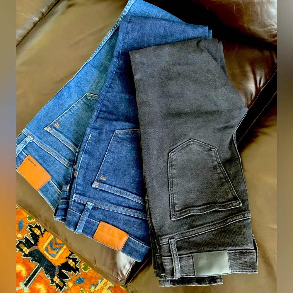 Set of 3 Madewell skinny jeans size 28